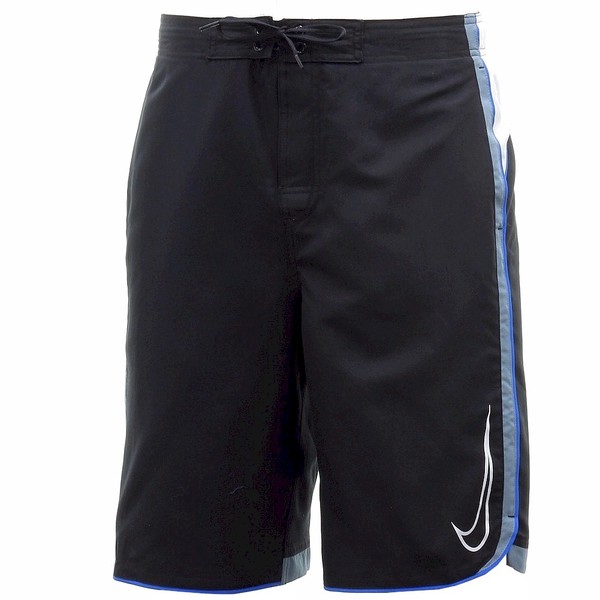  Nike Men's Contrast Piped Swim Trunk Volley Shorts Swimwear 