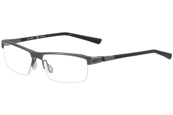  Nike Men's Eyeglasses 6050 Half-Rim Optical Frame 