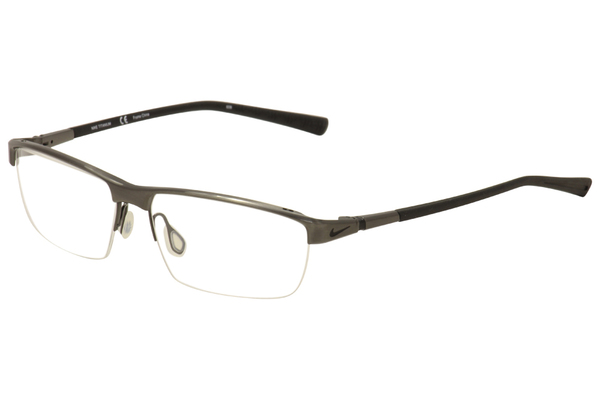  Nike Men's Eyeglasses 6052 Half Rim Titanium Optical Frame 