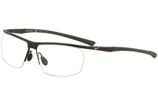  Nike Men's Eyeglasses 6060 Half-Rim Optical Frame 