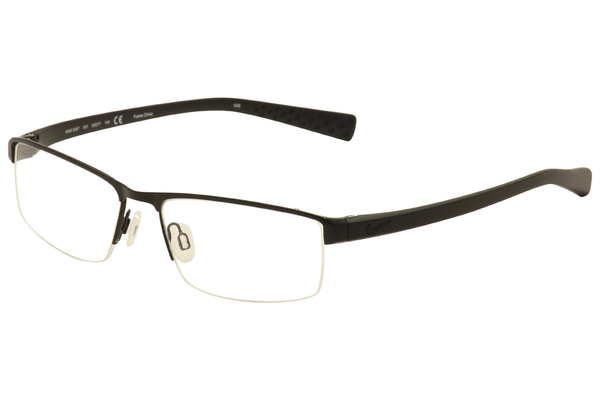  Nike Men's Eyeglasses 8097 Half Rim Optical Frame 