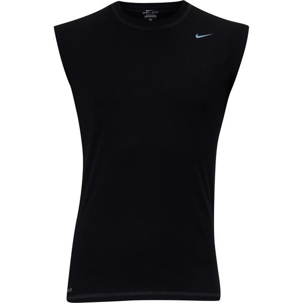  Nike Men's Solid Sleeveless Dri-Fit Rash Guard Shirt 