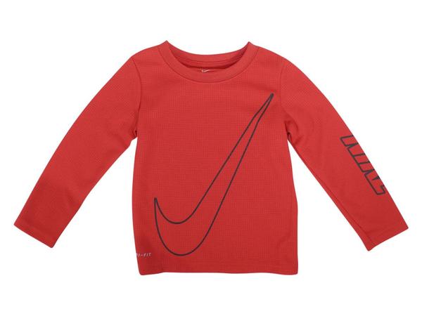  Nike Toddler Boy's Dri-FIT Long Sleeve Crew Neck Thermal T-Shirt 