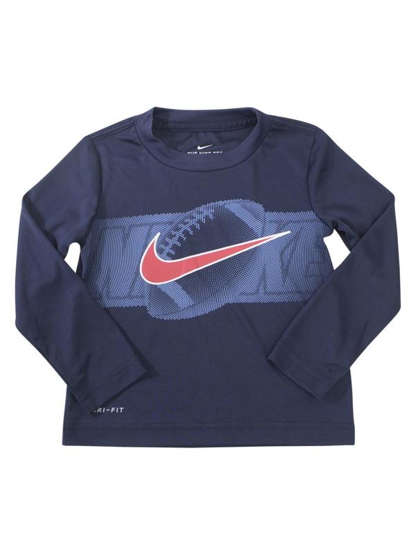  Nike Toddler/Little Boy's Halfzone Football Long Sleeve Crew Neck T-Shirt 