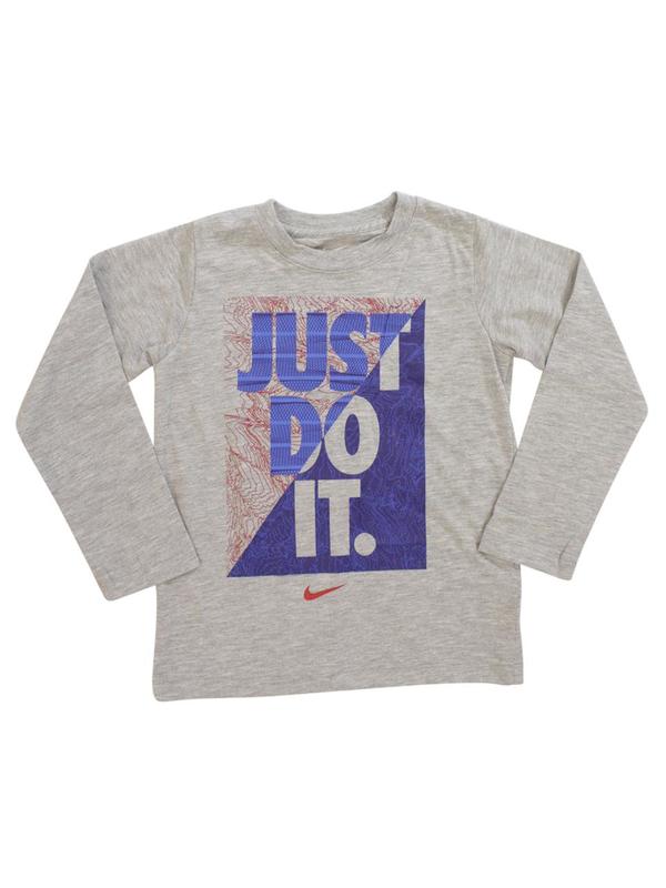  Nike Toddler/Little Boy's Just Do It Splice Long Sleeve Crew Neck T-Shirt 