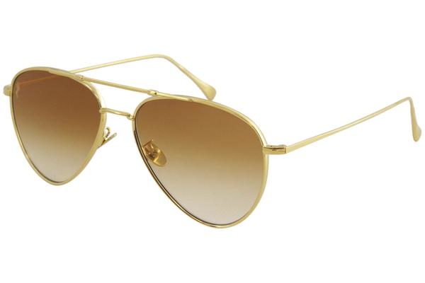  Oligarch Men's NK1124 NK/1124 24kt Gold Plated Fashion Pilot Sunglasses 