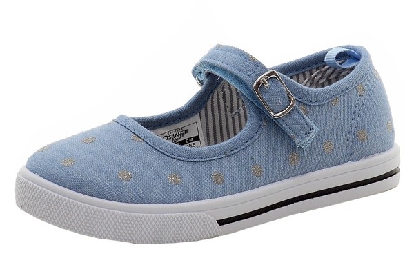  OshKosh B'gosh Toddler Girl's Lola Mary Jane Canvas Sneakers Shoes 