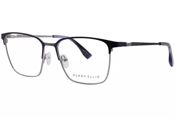  Perry Ellis PE490 Eyeglasses Men's Full Rim Square Shape 