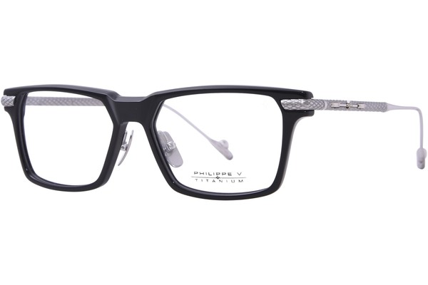  Philippe-V X37 Eyeglasses Full Rim Rectangle Shape 