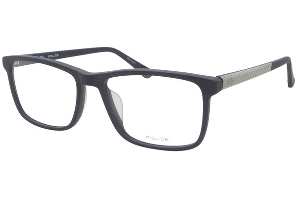  Police Zenith-2 VPL959 Eyeglasses Men's Full Rim Rectangular Optical Frame 