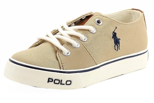  Polo Ralph Lauren Boy's Cantor Canvas Fashion Sneaker Shoes 