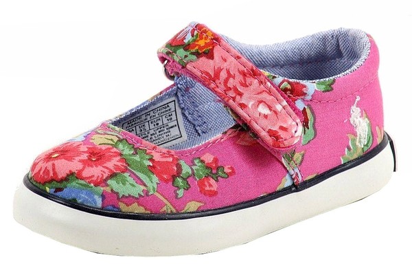  Polo Ralph Lauren Girl's Sandy MJ Fashion Mary Jane Shoes 