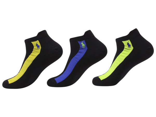  Polo Ralph Lauren Men's 3-Pack Sport Socks Sz: 10-13 Fits Shoe 6-12.5 