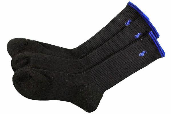  Polo Ralph Lauren Men's 3-Pack Technical Performance Crew Socks 