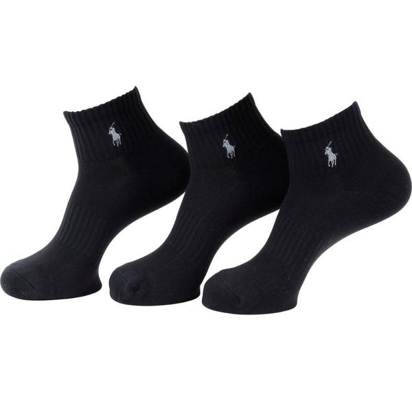  Polo Ralph Lauren Technical Sport Socks Men's 3-Pack Quarter Crew 