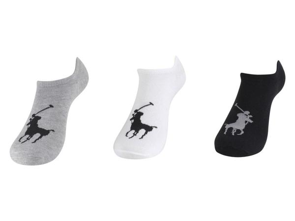 Polo Ralph Lauren Men's 3-Pairs Non-Slip No Show Socks 