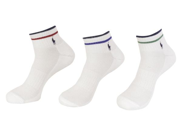  Polo Ralph Lauren Men's 3-Pairs Technical Sport Quarter Crew Socks 