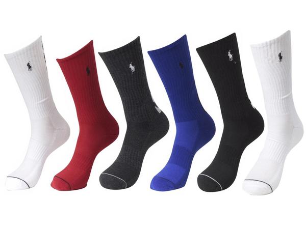  Polo Ralph Lauren Men's 6-Pairs Chevron Classic Sport Crew Socks 