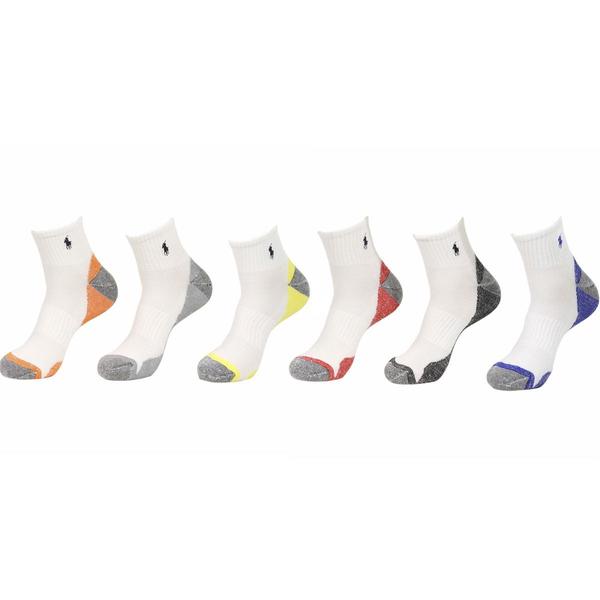  Polo Ralph Lauren Men's 6-Pairs Quarter Crew Classic Sport Socks 