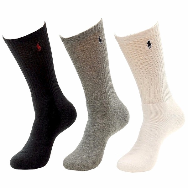  Polo Ralph Lauren Men's Classic Sport 3-Pair Socks 