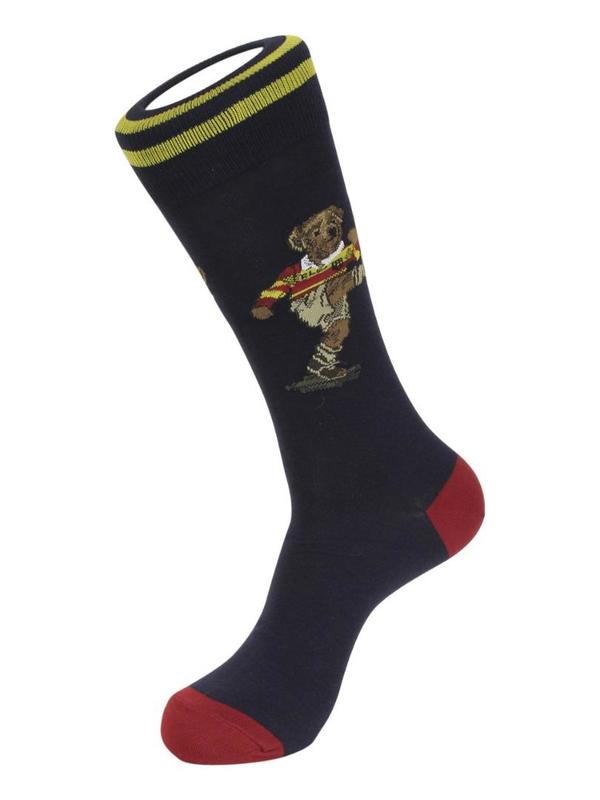  Polo Ralph Lauren Men's Rugby Bear Trouser Socks 