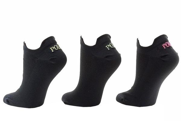  Polo Ralph Lauren Women's 3-Pairs Double Tab Ankle Socks Sz: 9-11 Fits 4-10.5 