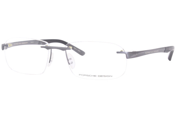  Porsche Design Men's Eyeglasses P'8214 P8214 S1 Rimless Optical Frame 