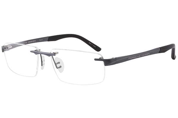  Porsche Design Men's Eyeglasses P'8214 P8214 S2 Rimless Optical Frame 