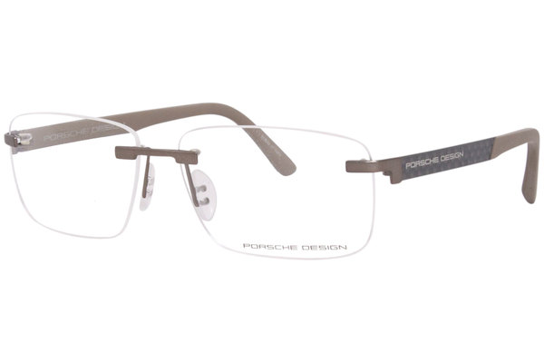  Porsche Design Men's Eyeglasses P'8236 P8236 S1 Rimless Optical Frame 
