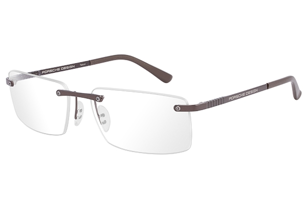  Porsche Design Men's Eyeglasses P'8238 P8238 S1 Rimless Optical Frame 