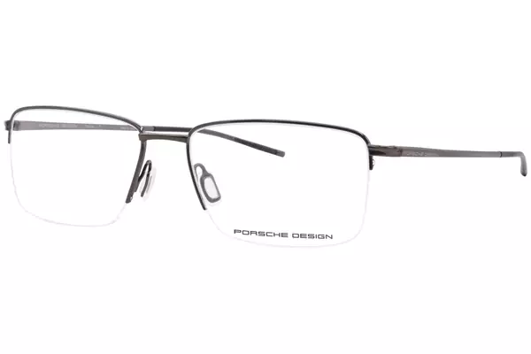  Porsche Design P8751 Titanium Eyeglasses Men's Semi Rim Square Shape 