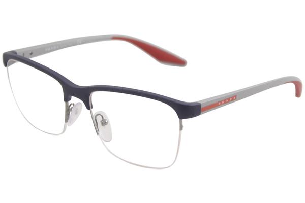  Prada Linea Rossa Men's Eyeglasses VPS02L VPS/02/L Half Rim Optical Frame 