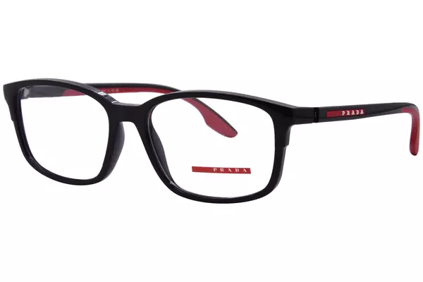  Prada Linea Rossa PS 01PV Eyeglasses Men's Full Rim Pillow Shape 