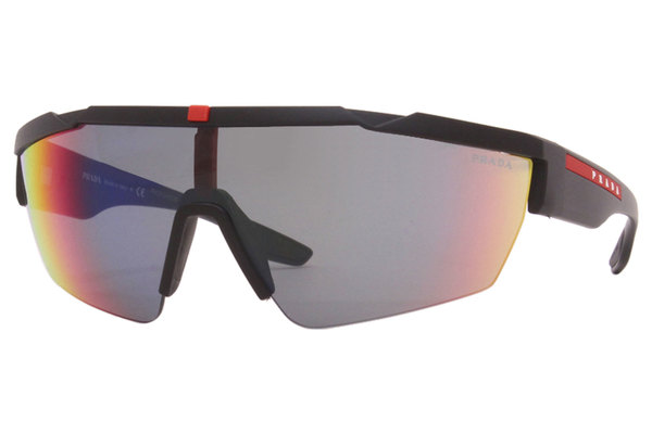  Prada Linea Rossa SPS-03X Sunglasses Men's Shield Shape 