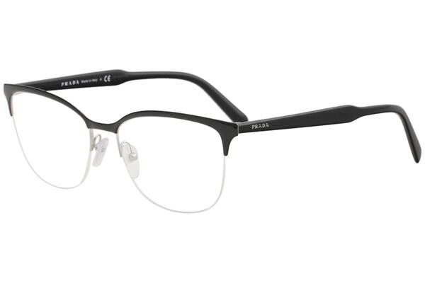  Prada Men's Eyeglasses VPR53V VPR/53/V Half Rim Optical Frame 