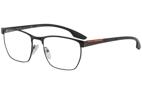  Prada Linea Rossa PS-50LV Eyeglasses Men's Full Rim Square Shape 
