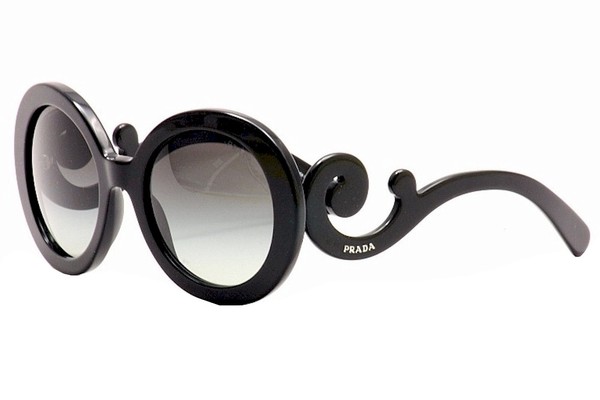  Prada Women's Catwalk Minimal Baroque PR 27NS Round Sunglasses 