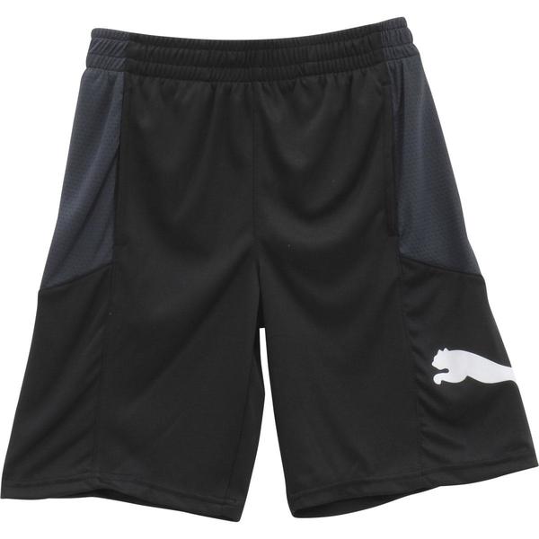  Puma Big Boy's Cat Logo Elastic Waist Mesh Gym Shorts 