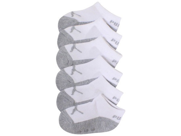 Puma Infant Boy's Ankle Socks 6-Pairs Low Cut Cushioned 