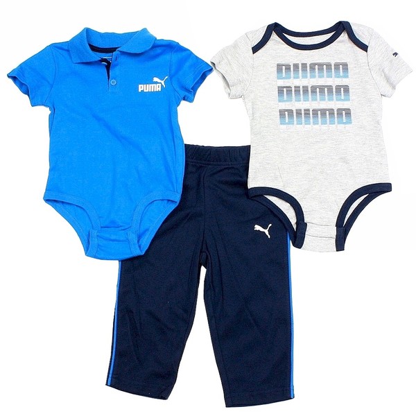  Puma Infant Boy's Polo Sport 3-Piece Pants Set 