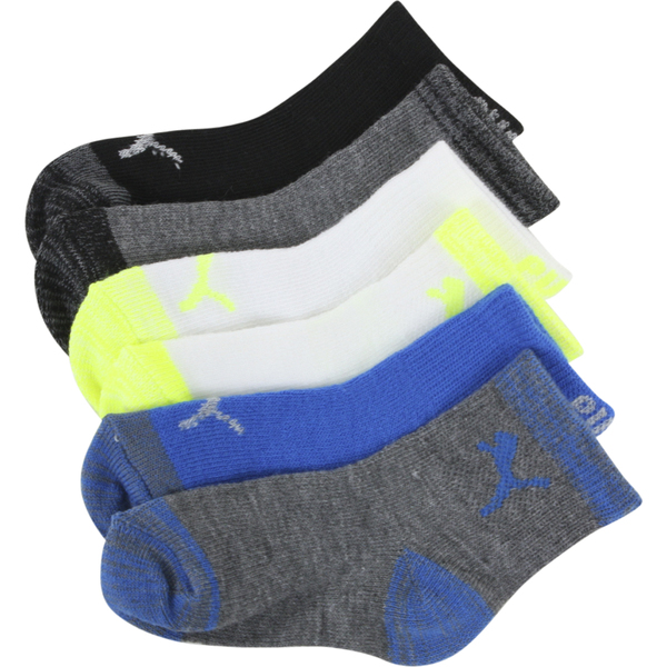  Puma Infant/Toddler Boy's 6-Pairs Quarter Crew Athletic Socks 