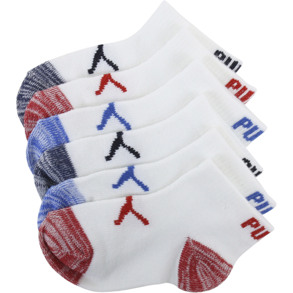  Puma Infant/Toddler Girl's 6-Pairs Low Cut Athletic Socks 