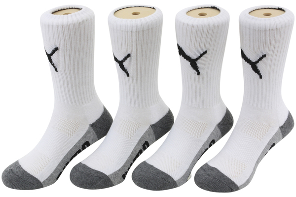  Puma Little Kid/Big Boy's 4-Pairs Moisture Control Crew Sport Socks 