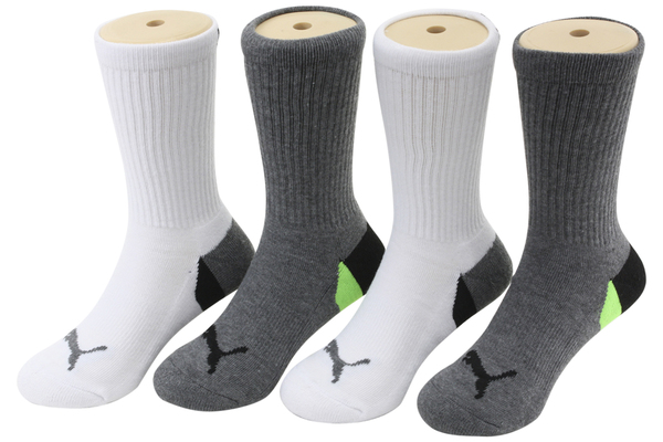  Puma Little Kid/Big Boy's 4-Pairs Sport Crew Socks 