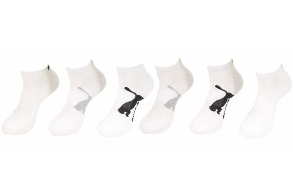  Puma Men's 6-Pack Logo Low Cut Socks 