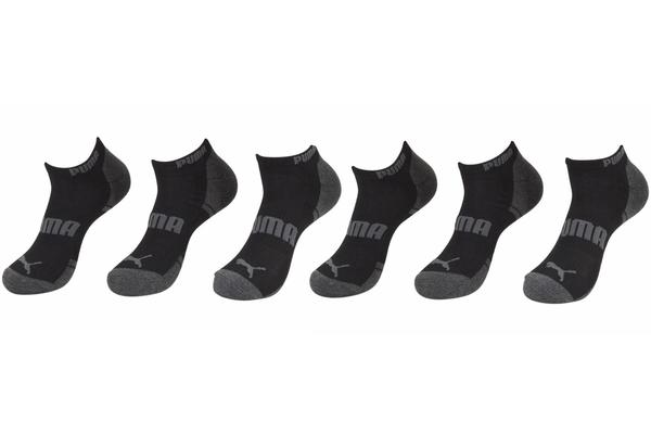  Puma Men's 6-Pack Low Cut Cushioned Athletic Socks Sz: 10-13 Fits 6-12 