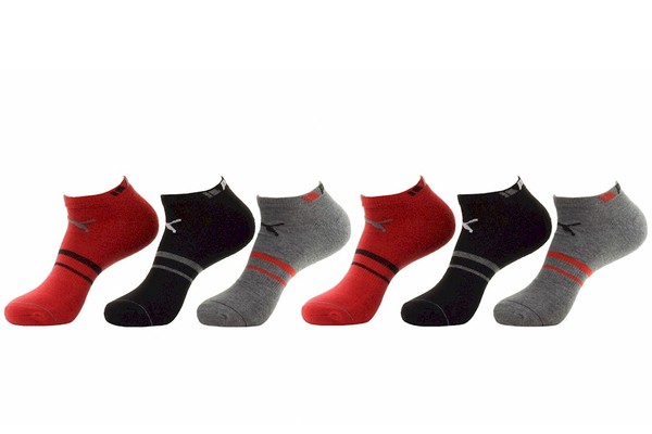  Puma Men's 6-Pairs Low Cut Athletic Socks 