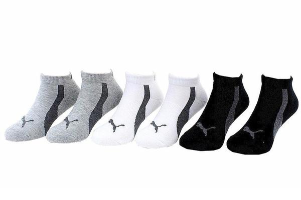  Puma Toddler/Little/Big Boy's 6-Pack Low Cut Athletic Socks 