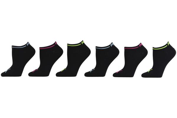  Puma Women's 6-Pack Low-Cut Athletic Socks Sz: 9-11 Fits 5-9.5 