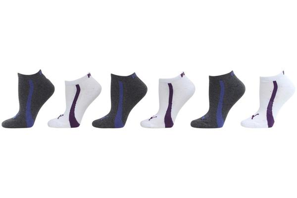  Puma Women's 6-Pack Low Cut Athletic Socks Sz: 9-11 Fits 5-9.5 